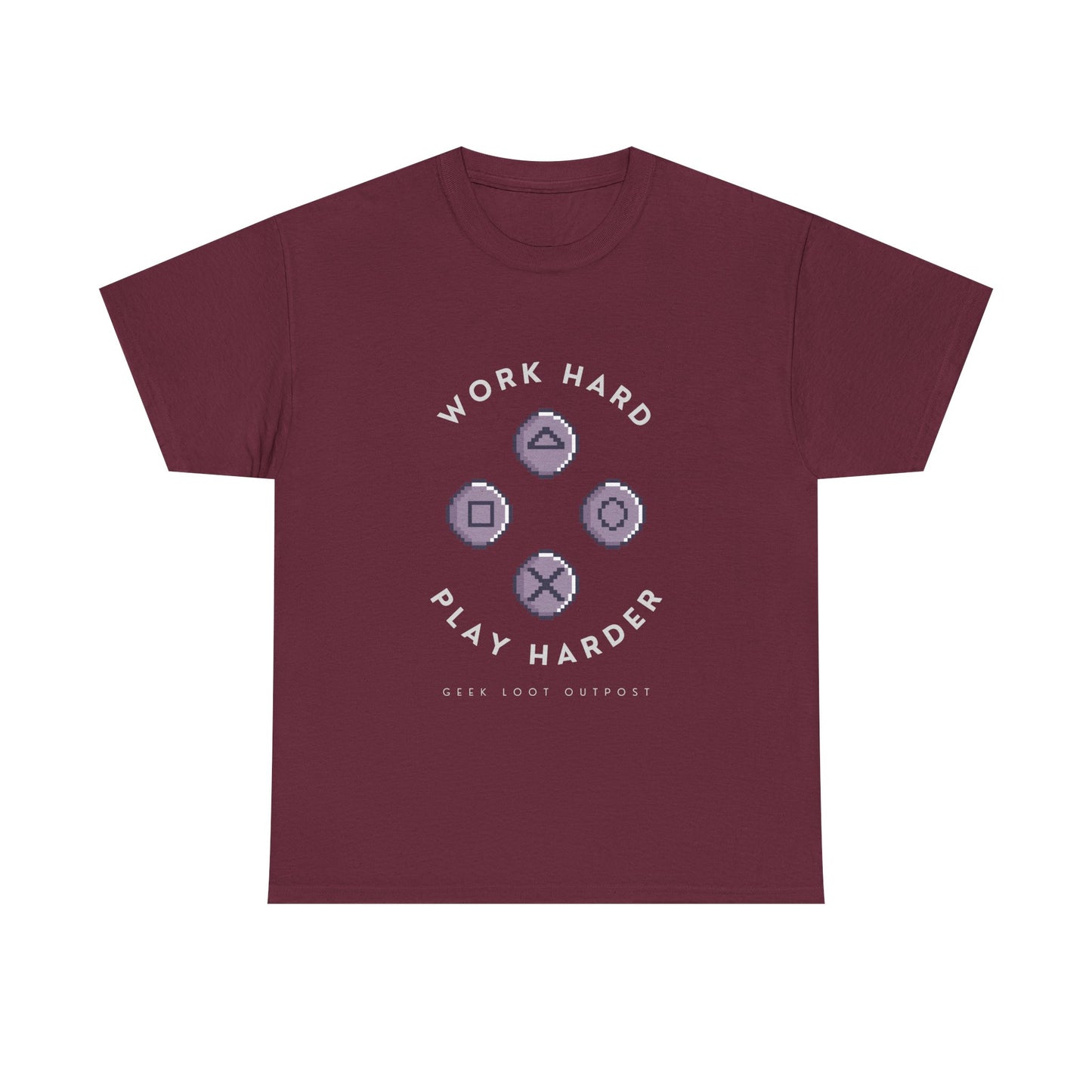 Work Hard, Play Harder - Unisex Cotton T-shirt