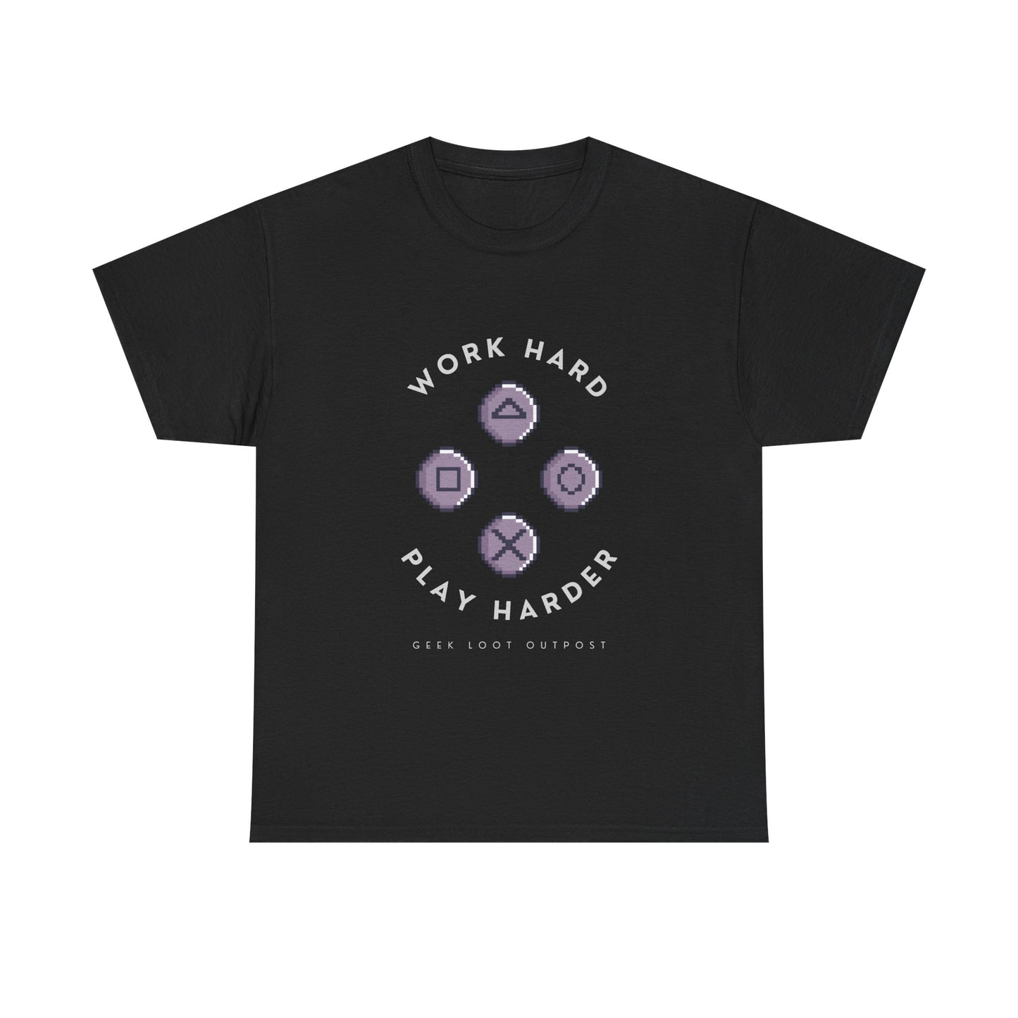 Work Hard, Play Harder - Unisex Cotton T-shirt