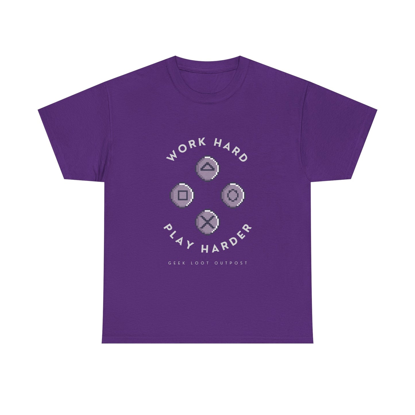 Work Hard, Play Harder - Unisex Cotton T-shirt