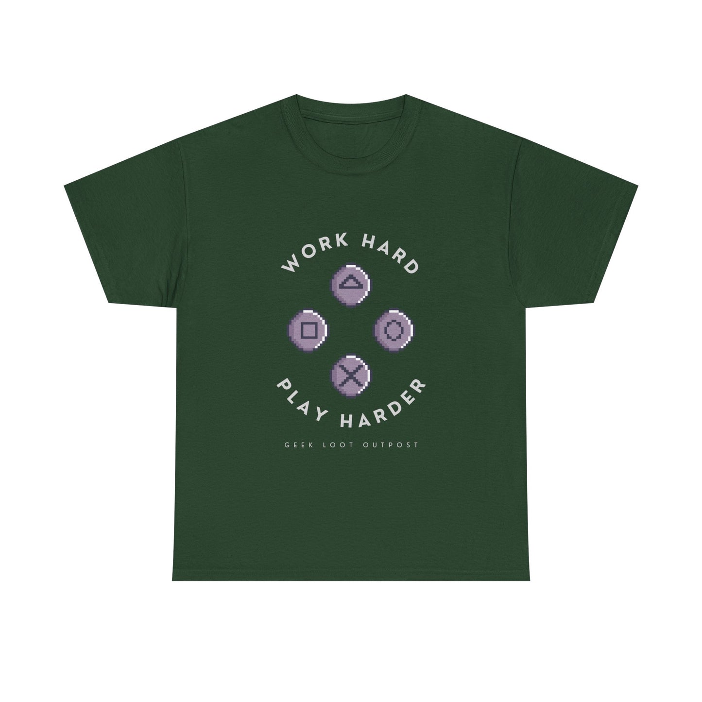 Work Hard, Play Harder - Unisex Cotton T-shirt