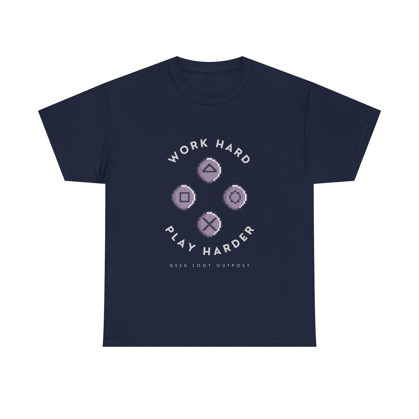 Work Hard, Play Harder - Unisex Cotton T-shirt