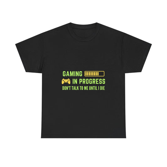 Gaming In Progress - Unisex Cotton T-shirt