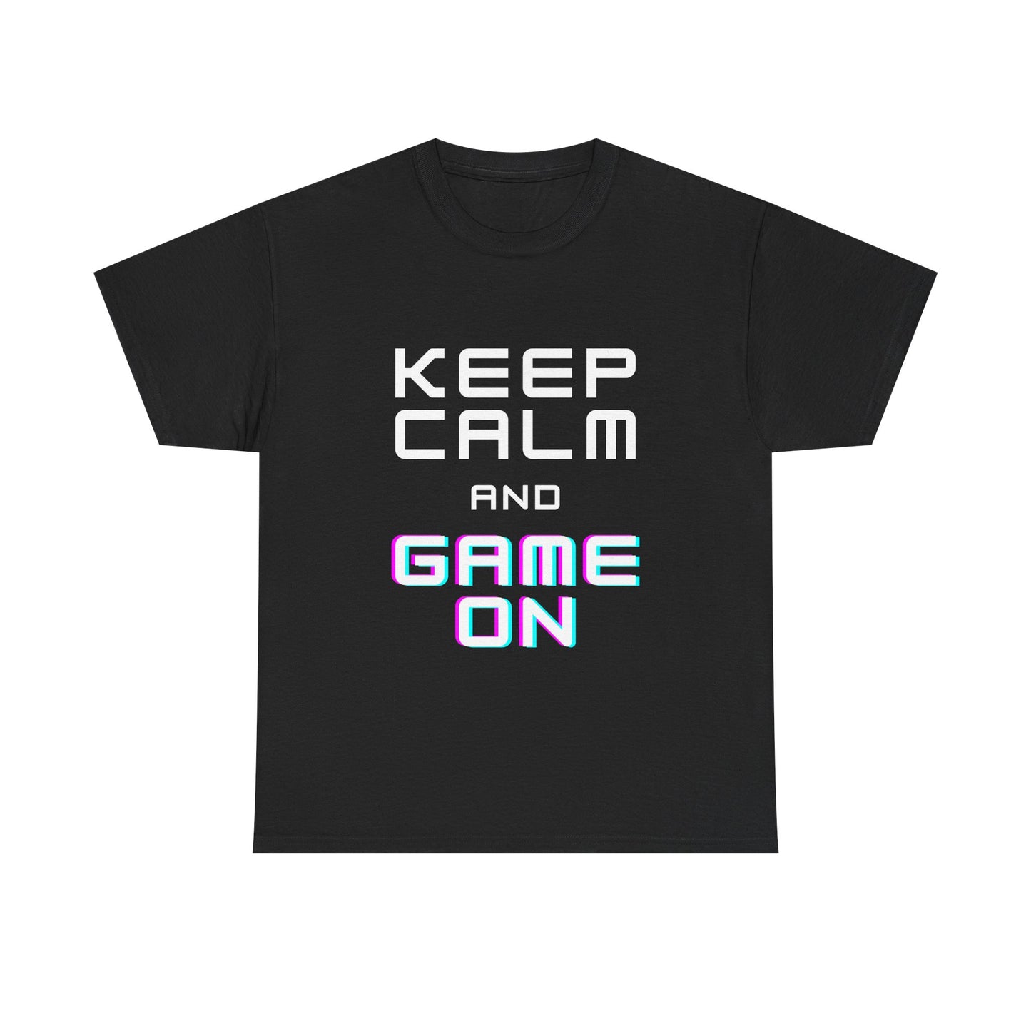 Keep Calm And Game On - Unisex Cotton T-shirt