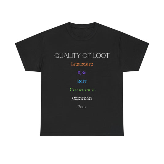 Quality of Loot - Unisex Cotton T-shirt