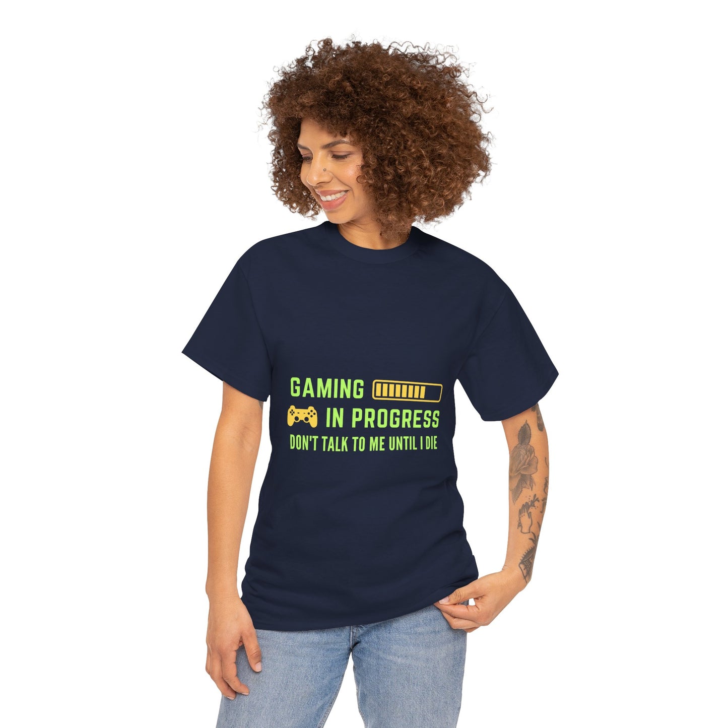 Gaming In Progress - Unisex Cotton T-shirt