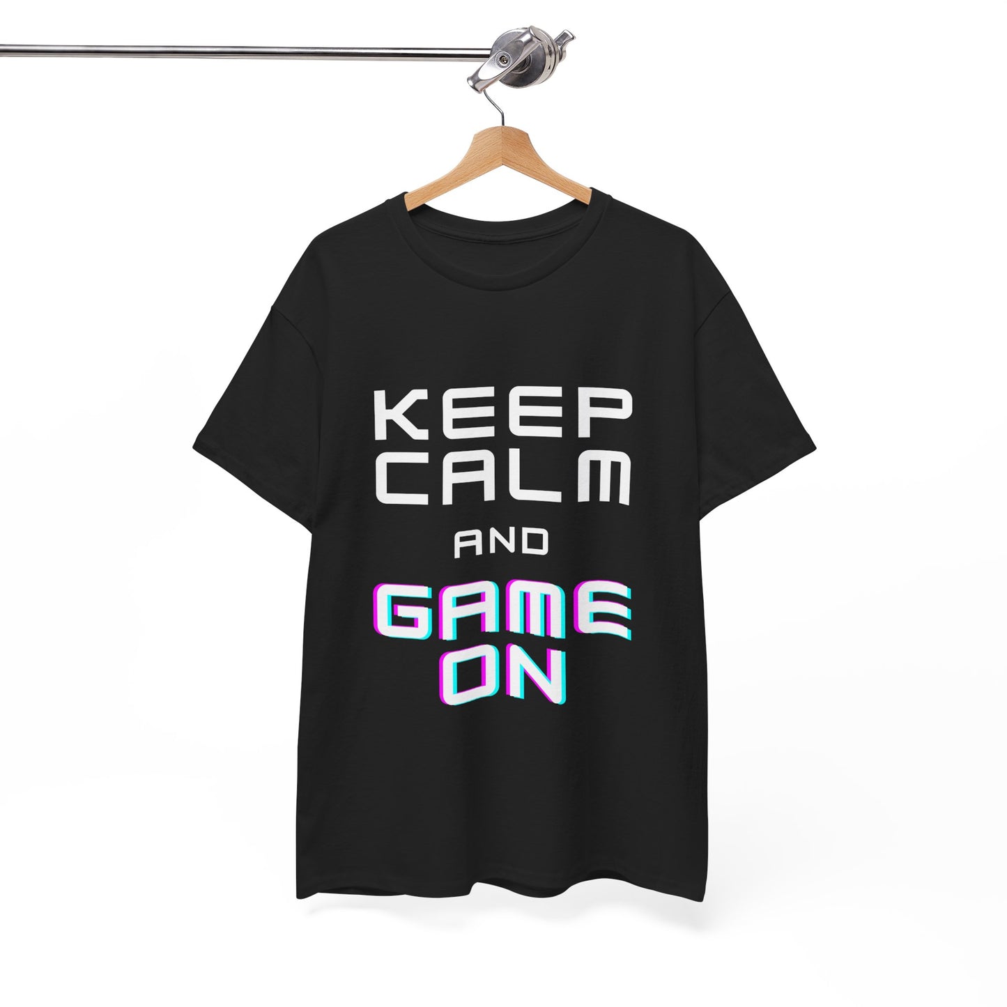Keep Calm And Game On - Unisex Cotton T-shirt