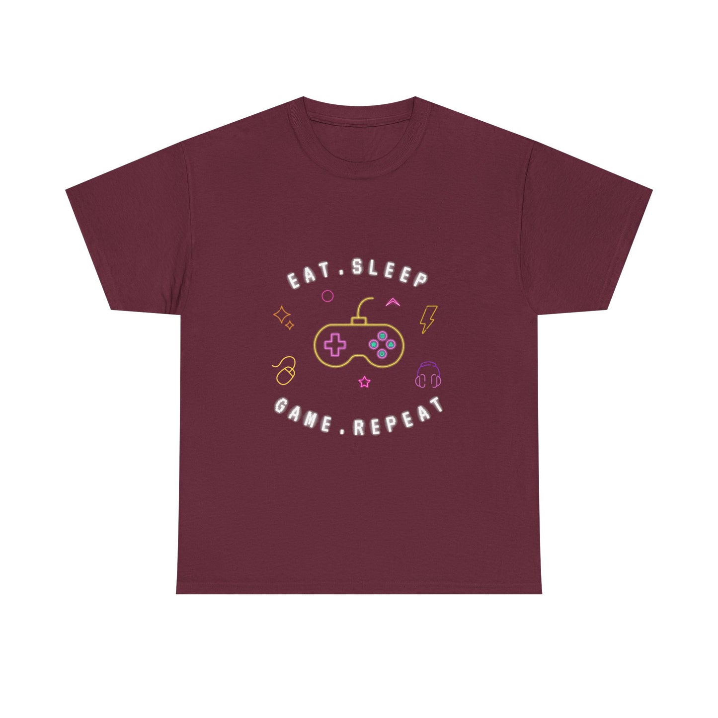 Eat Sleep Game Repeat - Unisex Cotton T-shirt