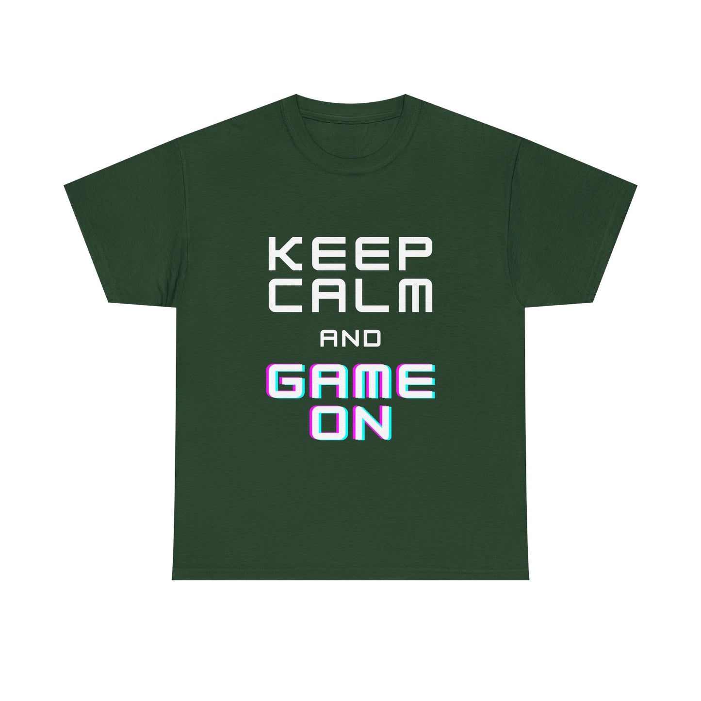 Keep Calm And Game On - Unisex Cotton T-shirt