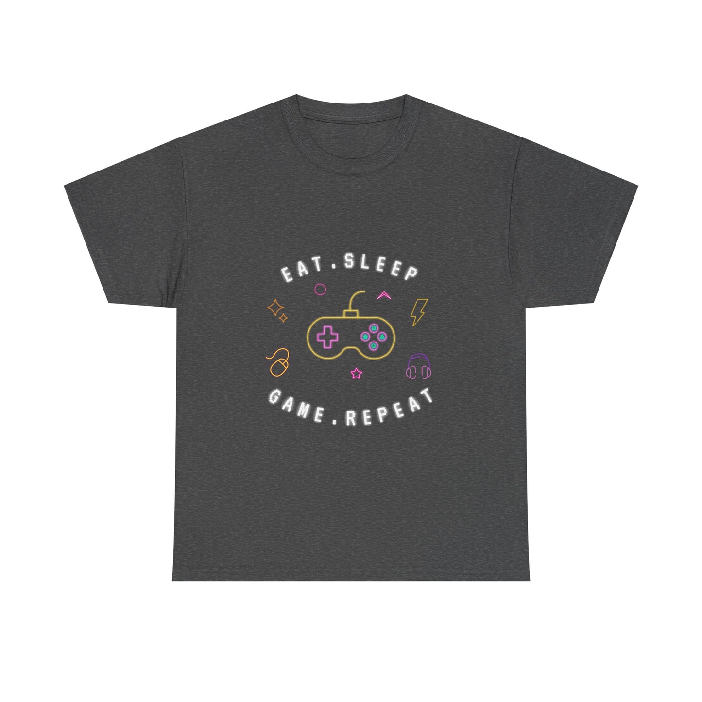 Eat Sleep Game Repeat - Unisex Cotton T-shirt