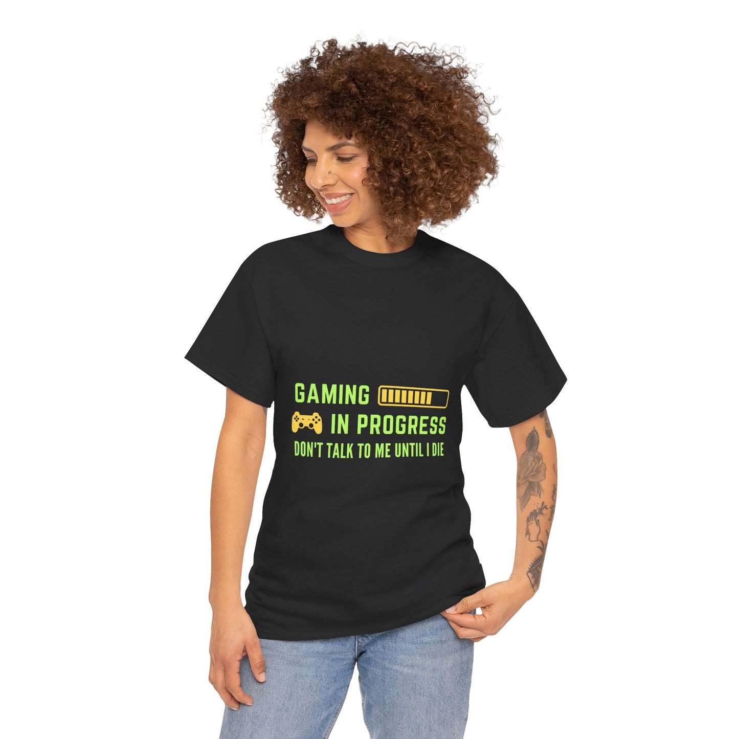 Gaming In Progress - Unisex Cotton T-shirt