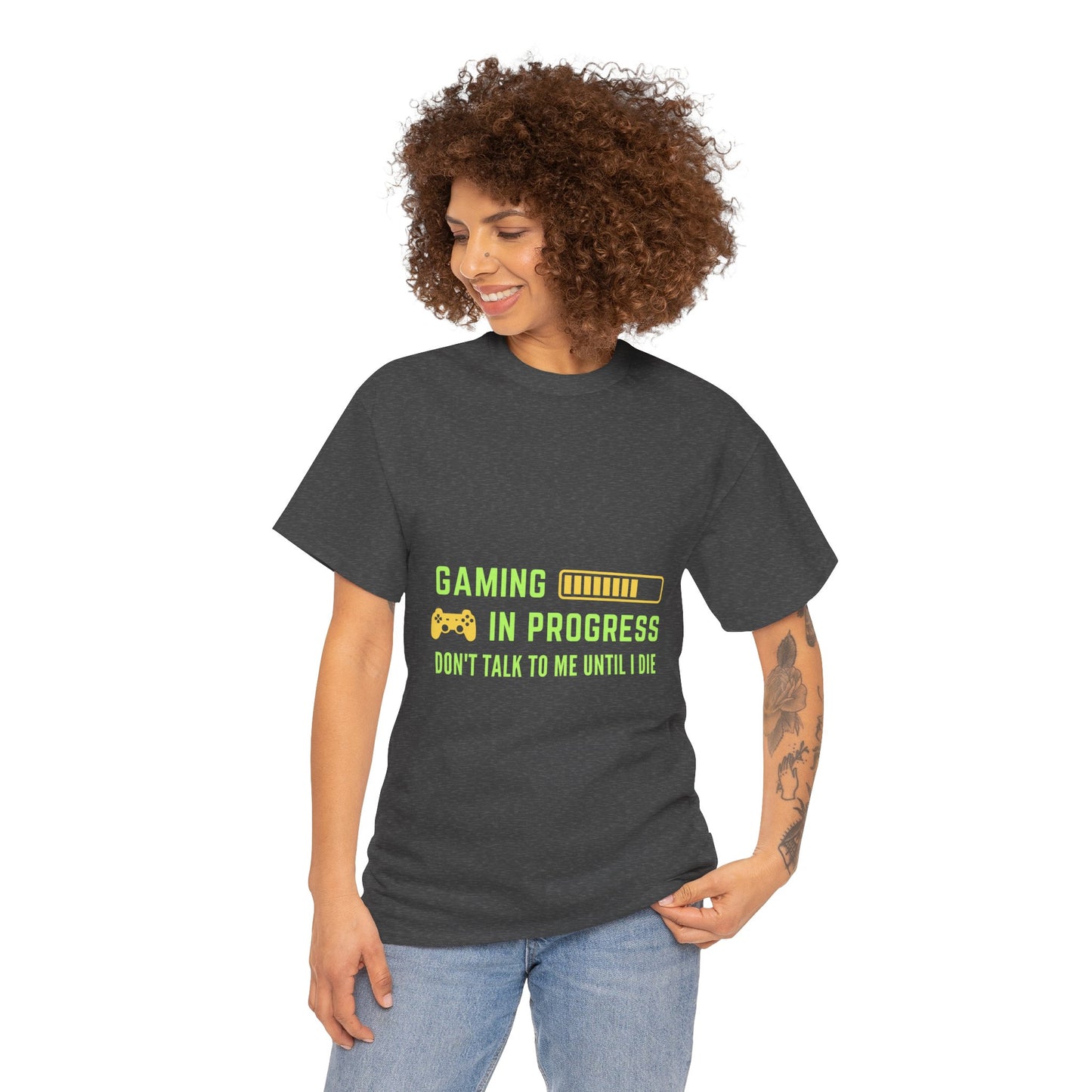 Gaming In Progress - Unisex Cotton T-shirt