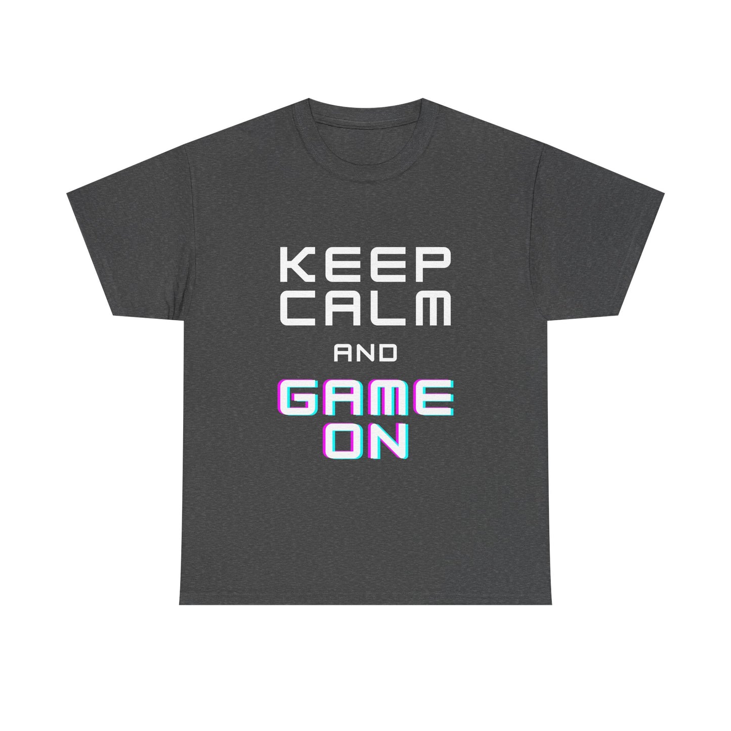 Keep Calm And Game On - Unisex Cotton T-shirt