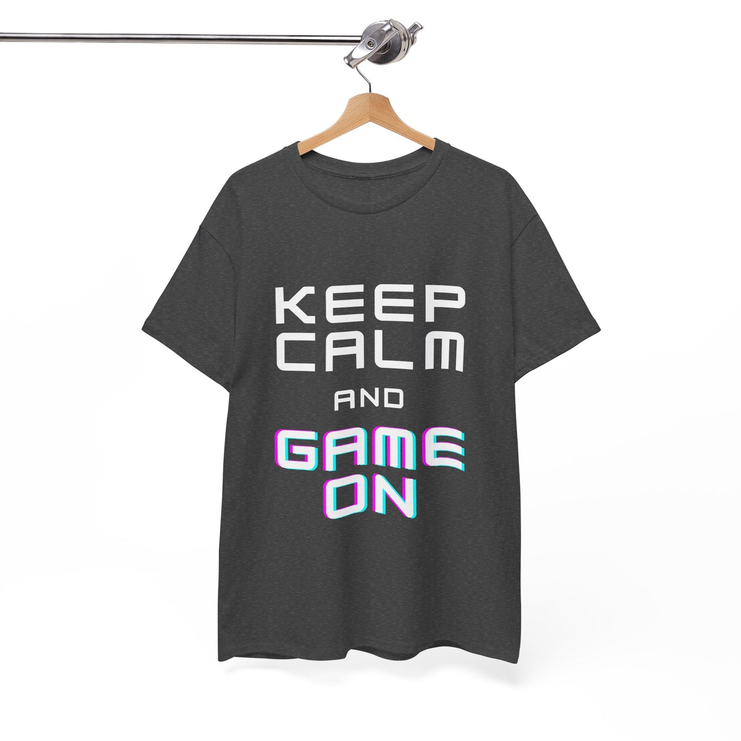 Keep Calm And Game On - Unisex Cotton T-shirt