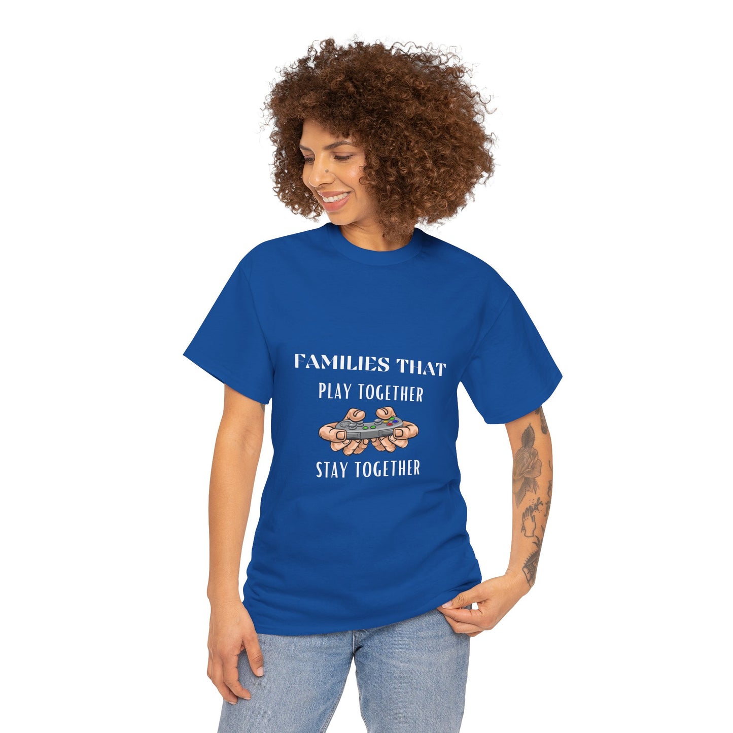 Families That Play Together, Stay Together - Unisex Cotton T-shirt