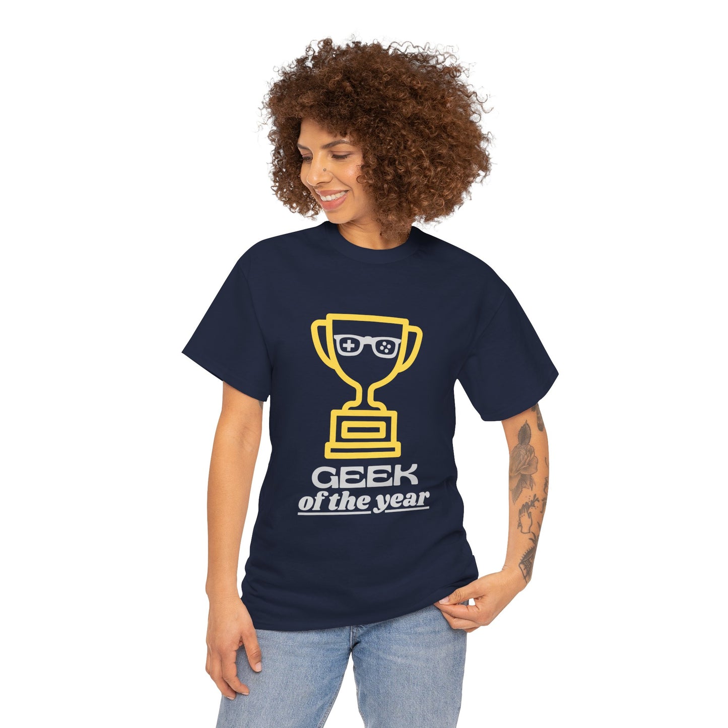 Geek Of The Year - Unisex Cotton T-shirt