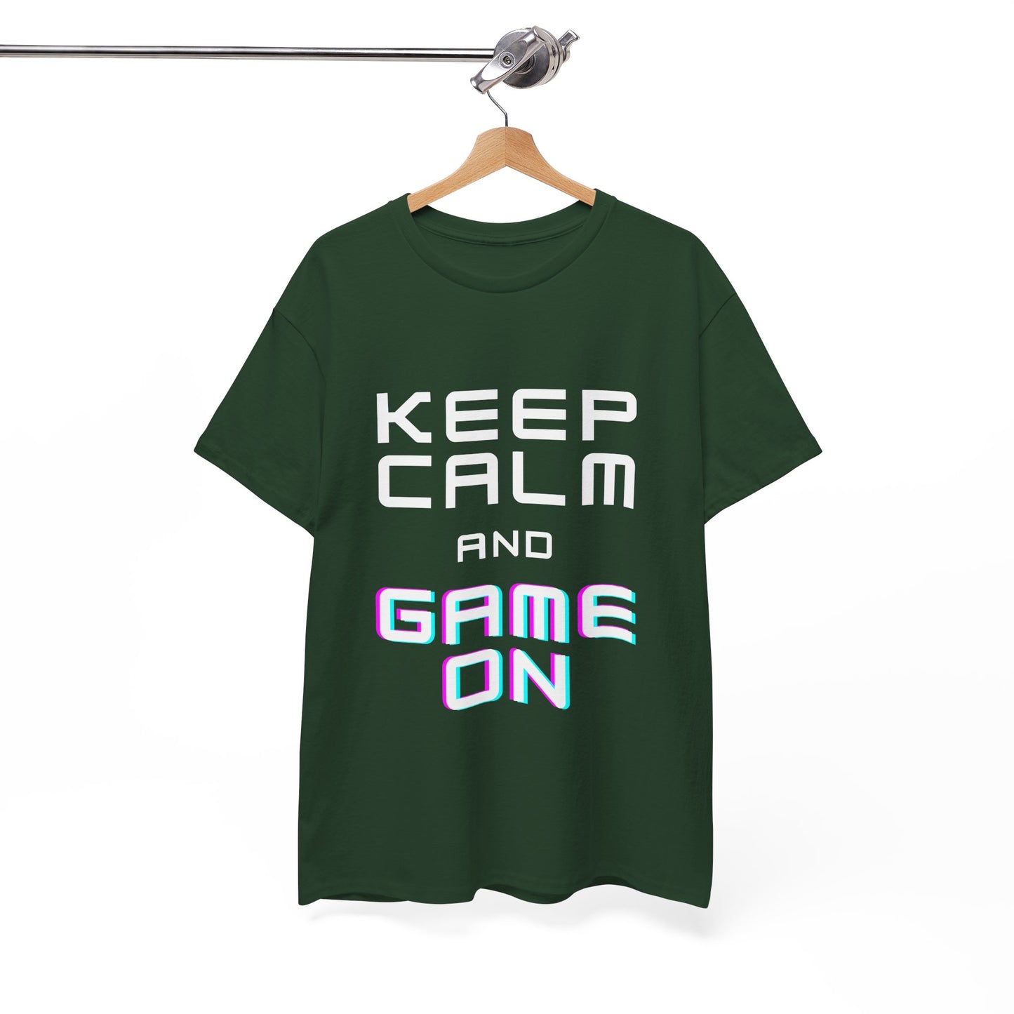 Keep Calm And Game On - Unisex Cotton T-shirt