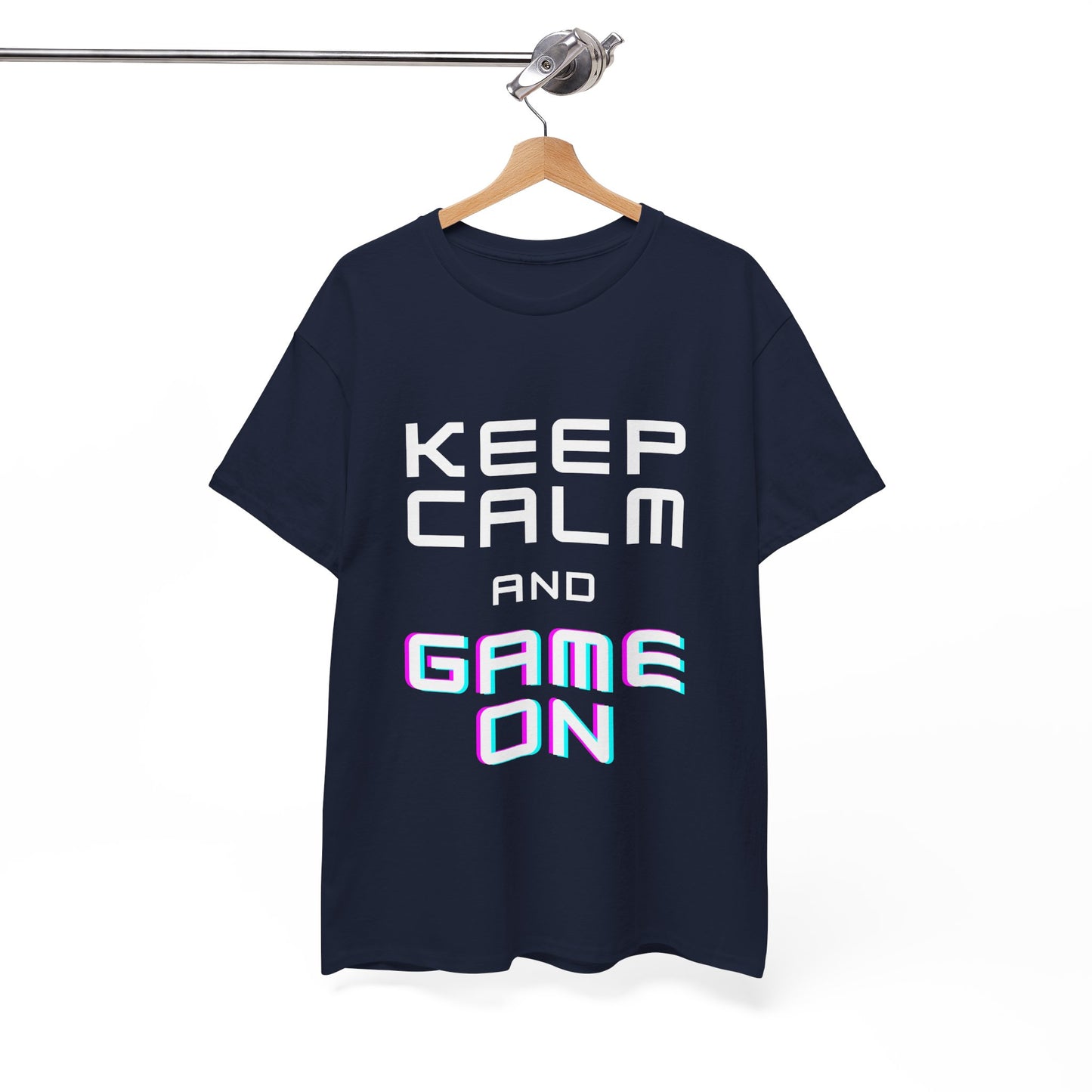 Keep Calm And Game On - Unisex Cotton T-shirt