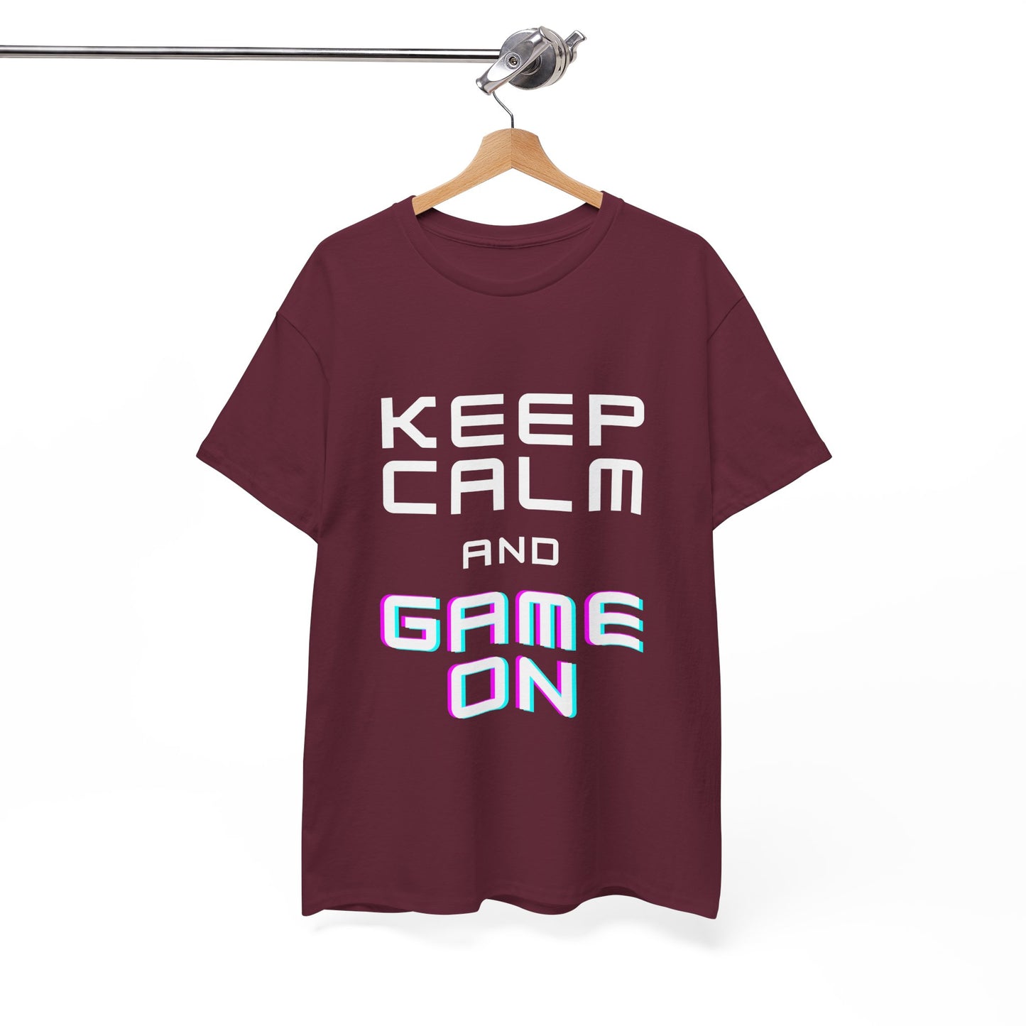 Keep Calm And Game On - Unisex Cotton T-shirt