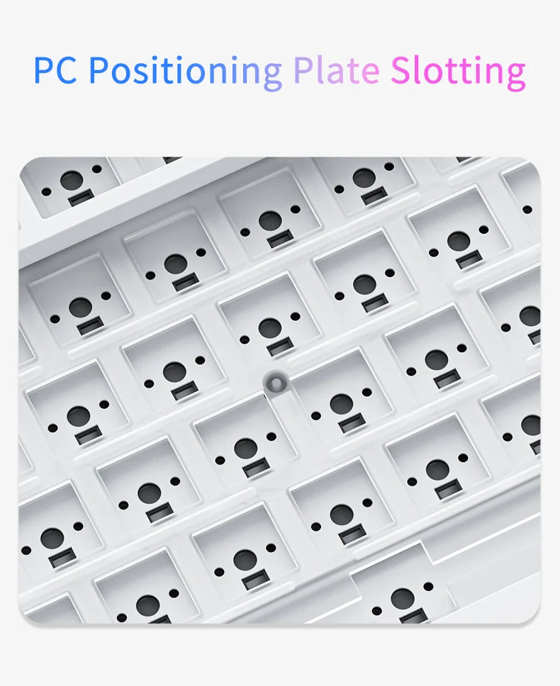 PC positioning plate with multiple slots on a white background